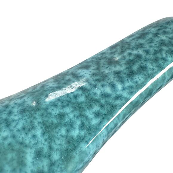 Vintage Studio Pottery Ceramic Genie Bottle Lamp Vase Planter Blue Glaze MCM - Picture 8 of 9